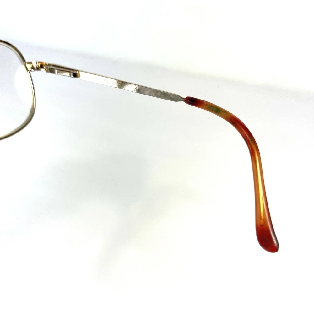 Vintage‎ Aviator Eyeglass Frames Gold Tone Tortoise 52-16-140